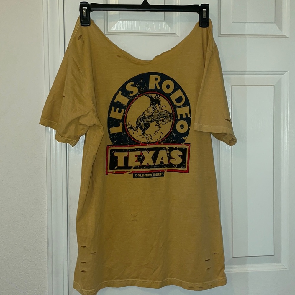 Distressed western tshirt/ tshirt dress
